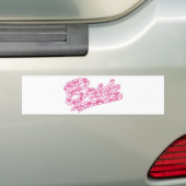 Bride's Hawaiian Flower Bumpersticker (Op auto)