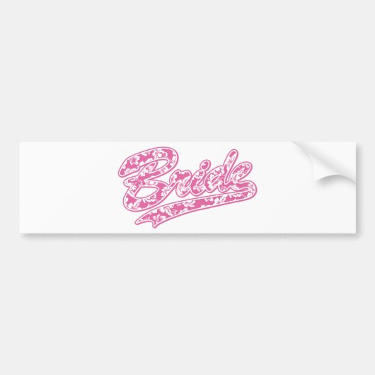 Bride's Hawaiian Flower Bumpersticker (Voorkant)