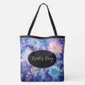 Bride's j Bag Floral Peonies multi Print Canvas ta Tote Bag (Achterkant)