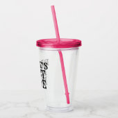 Bride's laatste ride acryl drinkbeker (Links)