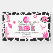 Bride's laatste ride-banner spandoek (Horizontaal)