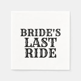 Bride's laatste ride servet