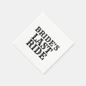 Bride's laatste ride servet (Hoek)