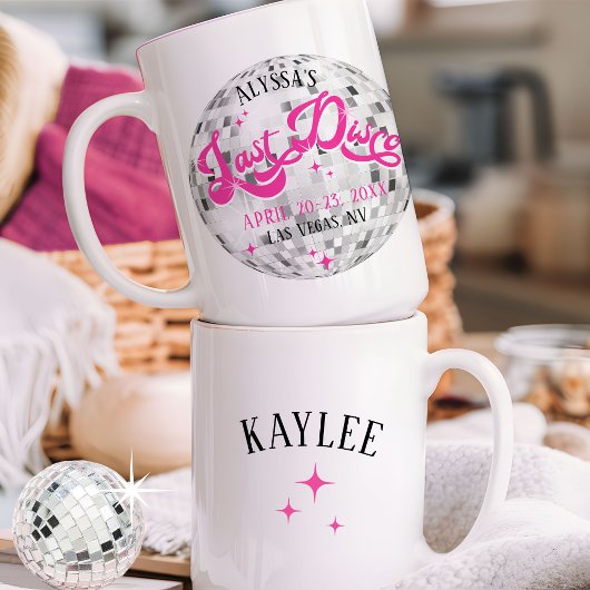 Bride's Last Disco Bachelorette Party Gift Mok