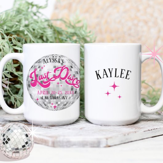 Bride's Last Disco Bachelorette Party Gift Mok