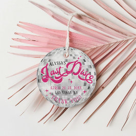 Bride's Last Disco Ball Bachelorette Party Bedankjes Labels