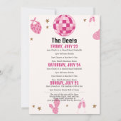 Brides last Ride Bachelorette Weekend Itinerary Kaart (Achterkant)