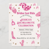 Brides last Ride Bachelorette Weekend Itinerary Kaart (Voorkant / Achterkant)