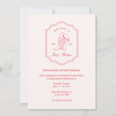 Bride's Last Rodeo Roze & Rood Kaart (Voorkant)