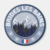Brides Les Bains Ski Magneet (Voorkant)