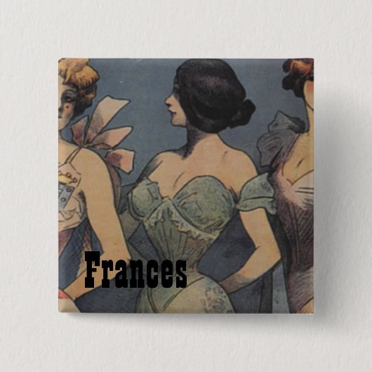 Bride's Maid Lingerie Wedding Shower Vierkante Button 5,1 Cm (Voorkant)