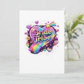 Brides Maids Wedding Bachelorette Party Kaart (Staand voorkant)