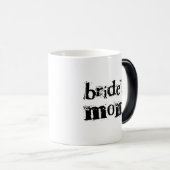Bride's mam Black Text Magische Mok (Voorkant rechts)