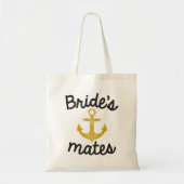 Bride's Mates Bridesmaid Gold Canvas tas (Voorkant)