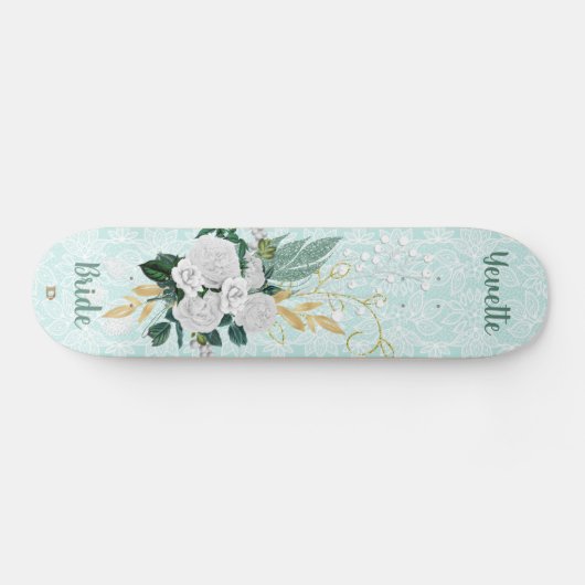 Brides Mint met kant en Rozen Dd Brand Persoonlijk Skateboard (Horizontaal)