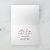 Bride's moeder kant kaart (Binnen)