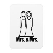 BRIDES MRS. AND MRS. -.png Magneet (Verticaal)