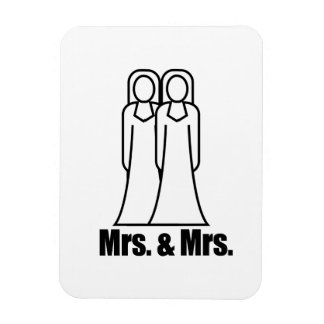BRIDES MRS. AND MRS. -.png Magneet