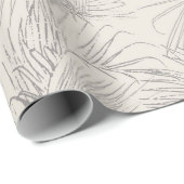 Bride's Paradise, Tropische Romance Gift Wrap Roll Cadeaupapier (Rol Hoek)