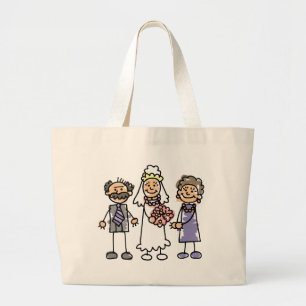 Brides parents Wedday for Ceremonony Grote Tote Bag
