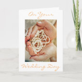 "BRIDE'S PEARLS" GEFELICITEERD MET JULLIE BRUILOFT KAART (Voorkant)