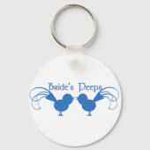Bride's peps/blauw sleutelhanger (Voorkant)