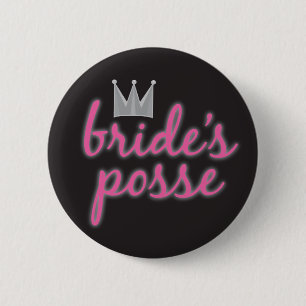 Bride's Posse Crown Ronde Button 5,7 Cm