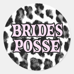 Brides Posse Ronde Sticker