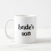 Bride's Son Black Text Koffiemok (Links)