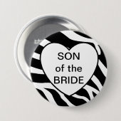 Brides Son Ronde Button 7,6 Cm (Voorkant /achterkant)