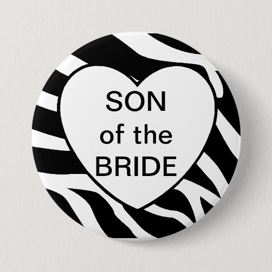 Brides Son Ronde Button 7,6 Cm (Voorkant)