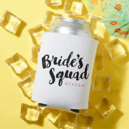 Bride's Squad gepersonaliseerde bruidsmeisje gesch Blikjeskoeler