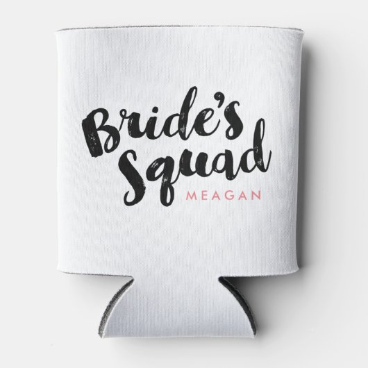 Bride's Squad gepersonaliseerde bruidsmeisje gesch Blikjeskoeler (Voorkant)