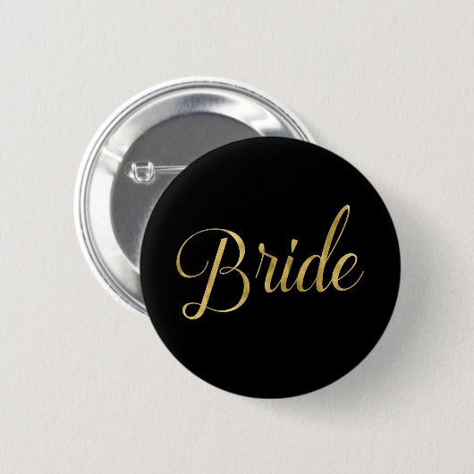 Bride's Squad Matching Bride Pin Ronde Button 5,7 Cm (Voorkant /achterkant)