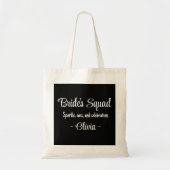 Bride's Squad: Sparkle, Sass en Viering. Tote Bag (Voorkant)