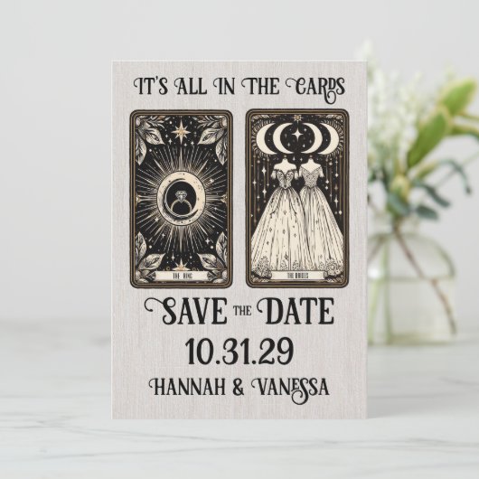 Brides Tarot Save The Date (Staand voorkant)