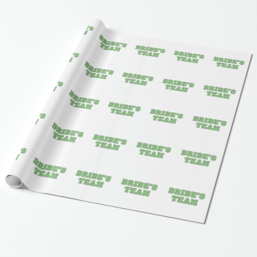 Bride's Team Cadeaupapier (Uitgerold)