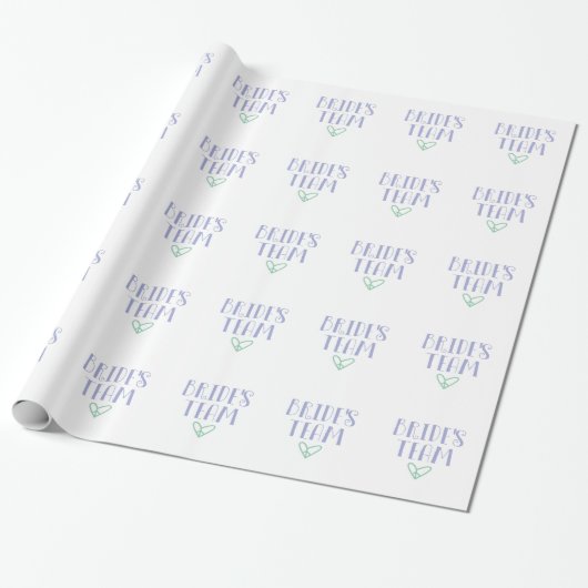 Bride's Team Cadeaupapier (Uitgerold)