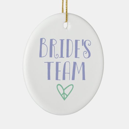 Bride's Team Keramisch Ornament (Rechts)