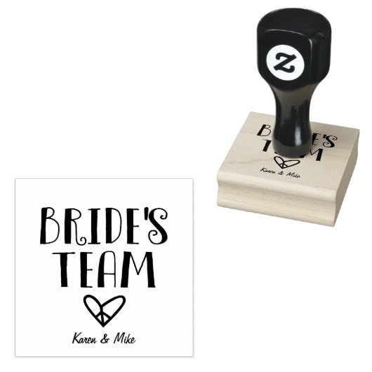 Bride's Team Stamper Rubberstempel (Gestempeld)