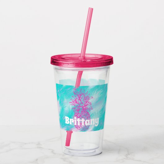 Bride's Tribe Bridesmaids Gift with Names Acryl Drinkbeker (Achterkant)