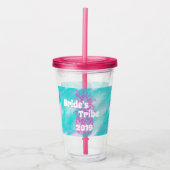 Bride's Tribe Bridesmaids Gift with Names Acryl Drinkbeker (Voorkant)