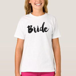 Brides Typography Calligaphy Hand Lettered Dress Tri-Blend Shirt