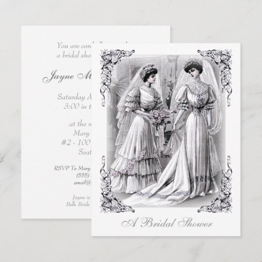 Brides - Uitnodiging (pas aan) (Voorkant / Achterkant)