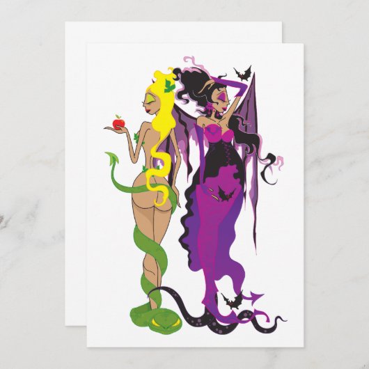 Brides van Adam-uitnodigingen Kaart (Voorkant / Achterkant)