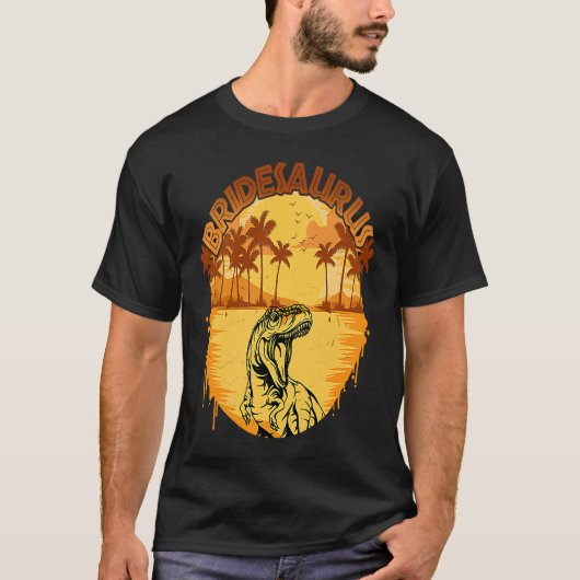 Bridesaurus TRex Dinosaur Bride Saurus Family Matc T-shirt (Voorkant)