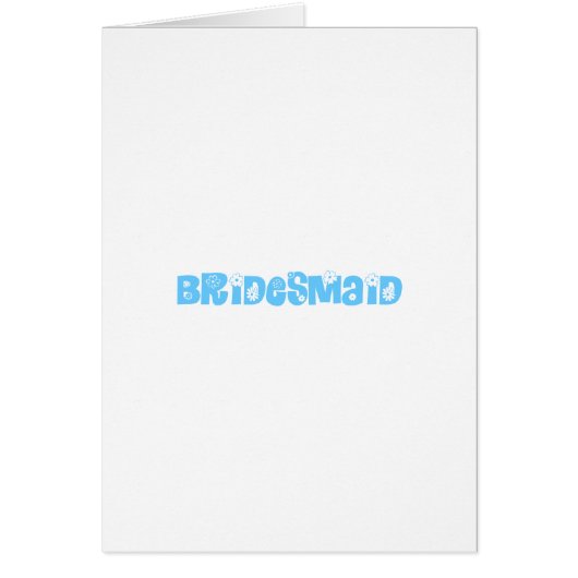 Bridesmaid (Voorkant)