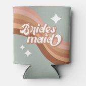 Bridesmaid 70s Groovy Retro Boho Chic Koelbox Blikjeskoeler (Voorkant)