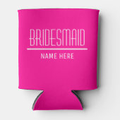 Bridesmaid Aangepaste naam en datum Blikjeskoeler (Voorkant)