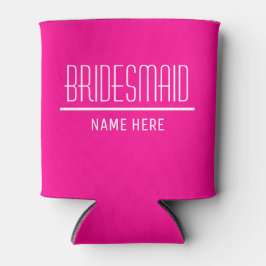 Bridesmaid Aangepaste naam en datum Blikjeskoeler